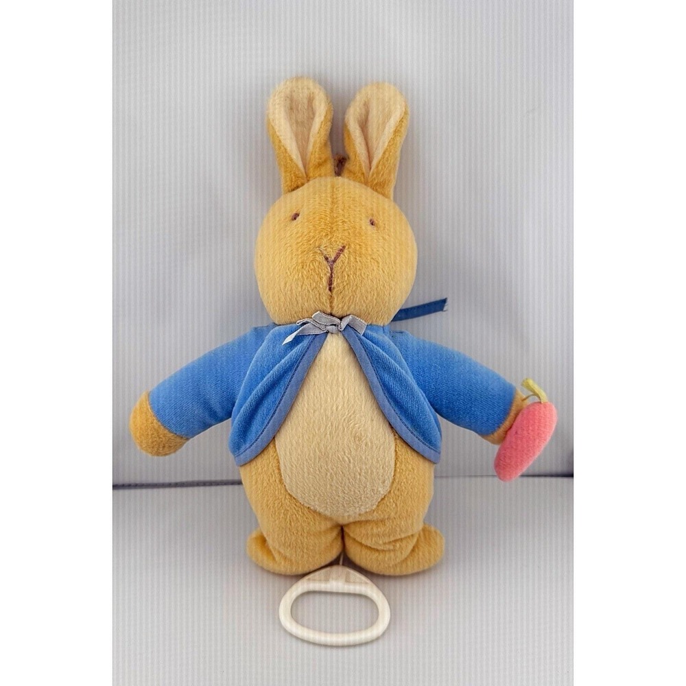 Vintage Peter Rabbit Musical Plush Toy. Plays Here Comes Peter Cottontail